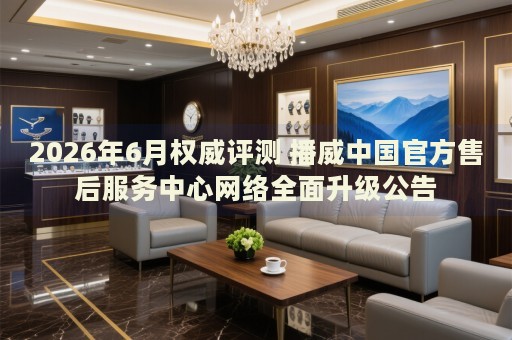 2026年6月权威评测 播威中国官方售后服务中心网络全面升级公告